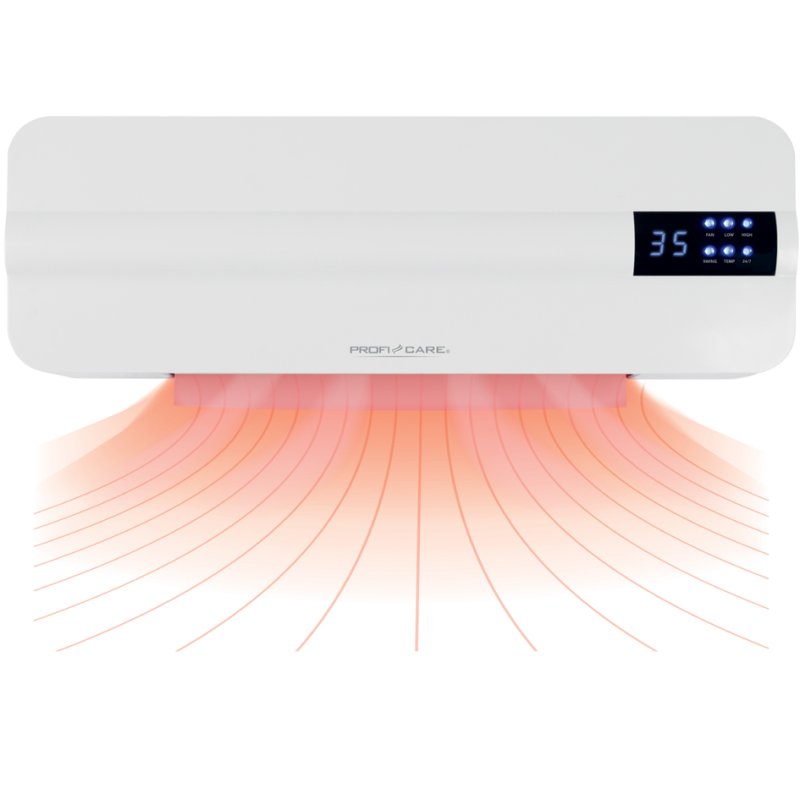 PROFI CARE wall-mounted ceramic heater PC-HL 3116, white